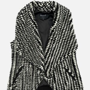 Maxwell Black and White Houndstooth Vest